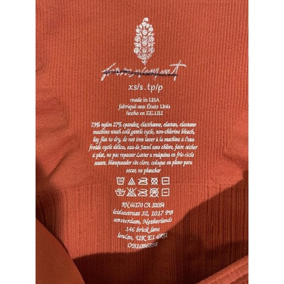 Free People FP Movement Sports Bra Wide Strap Crop Top Size XS/S Brown - Picture 11 of 15